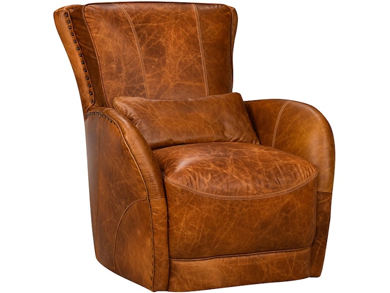 Simon Li Vesuvius Cognac Swivel Chair H330-11L-00-VS0B 430456193