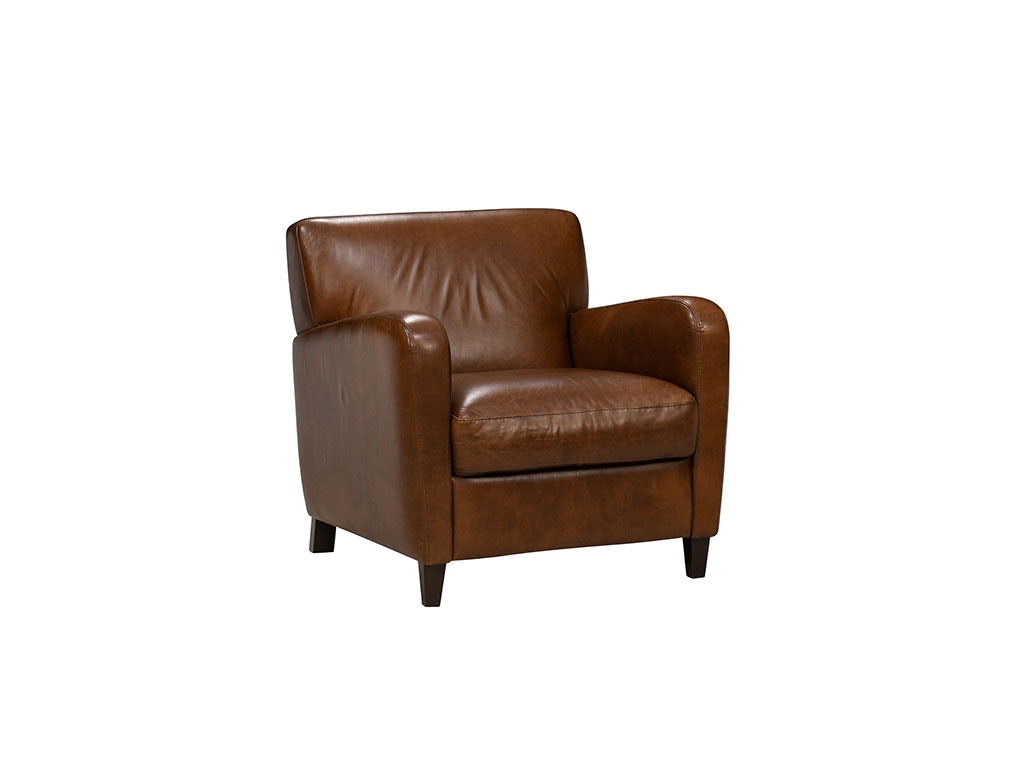 brown leather armchair second hand