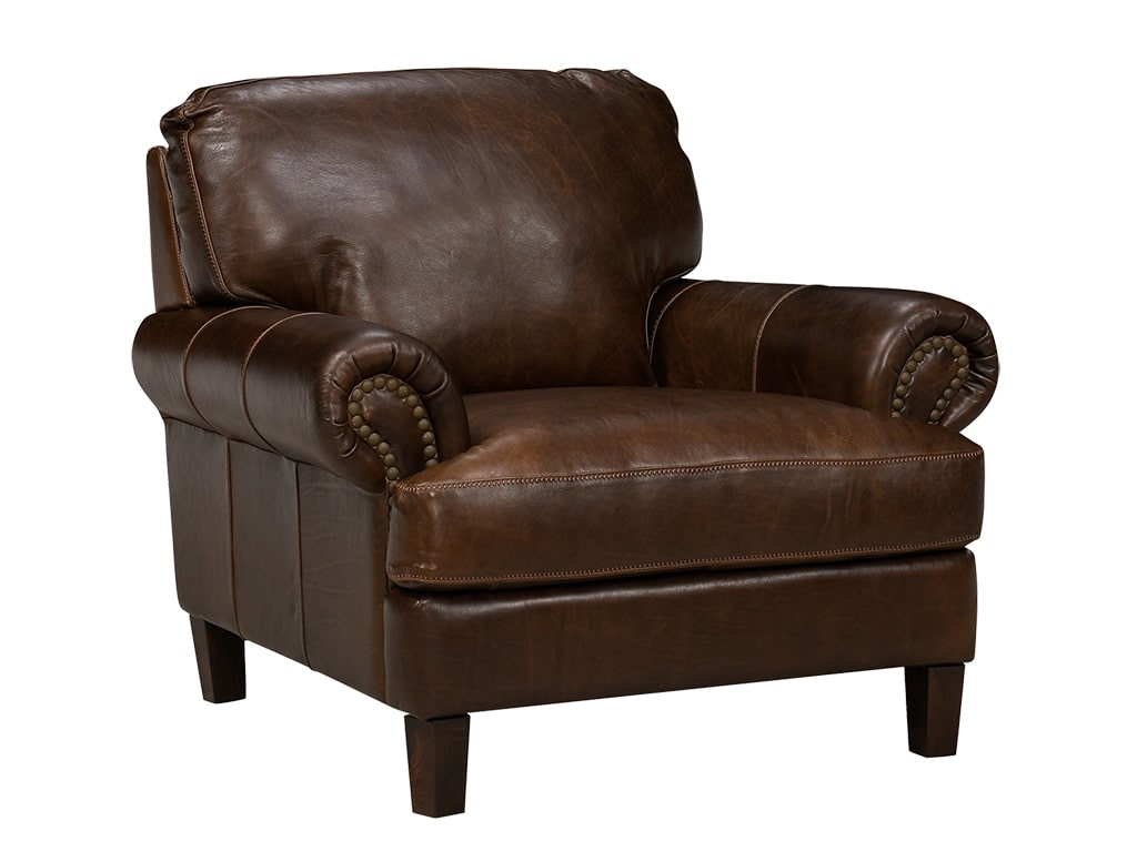 Soft Line America York Chestnut Leather Chair 738600112700