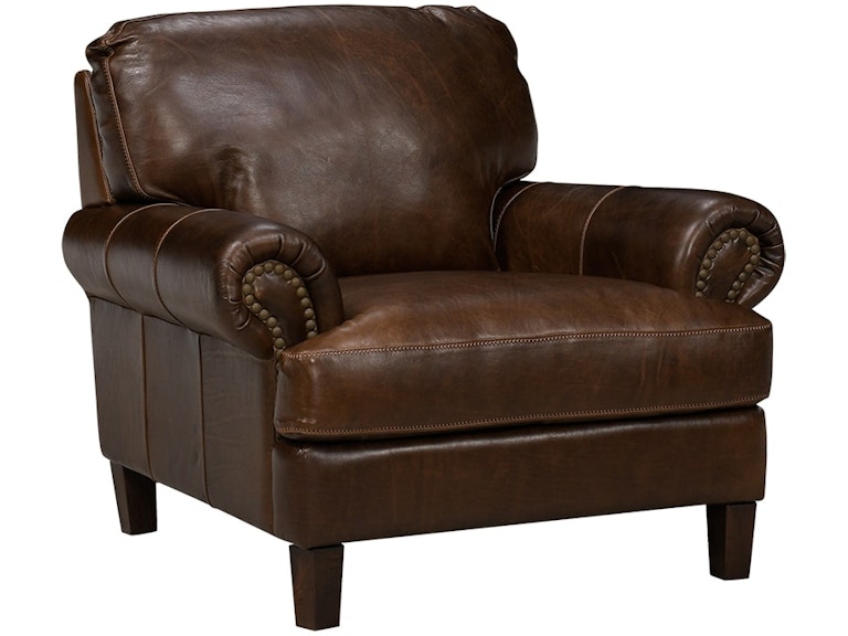 Soft Line America York Chestnut Leather Chair 7386-001-12700 730130834