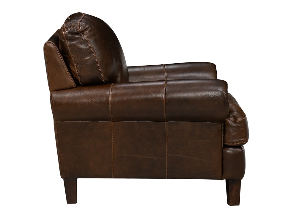 Soft Line America York Chestnut Leather Chair 738600112700