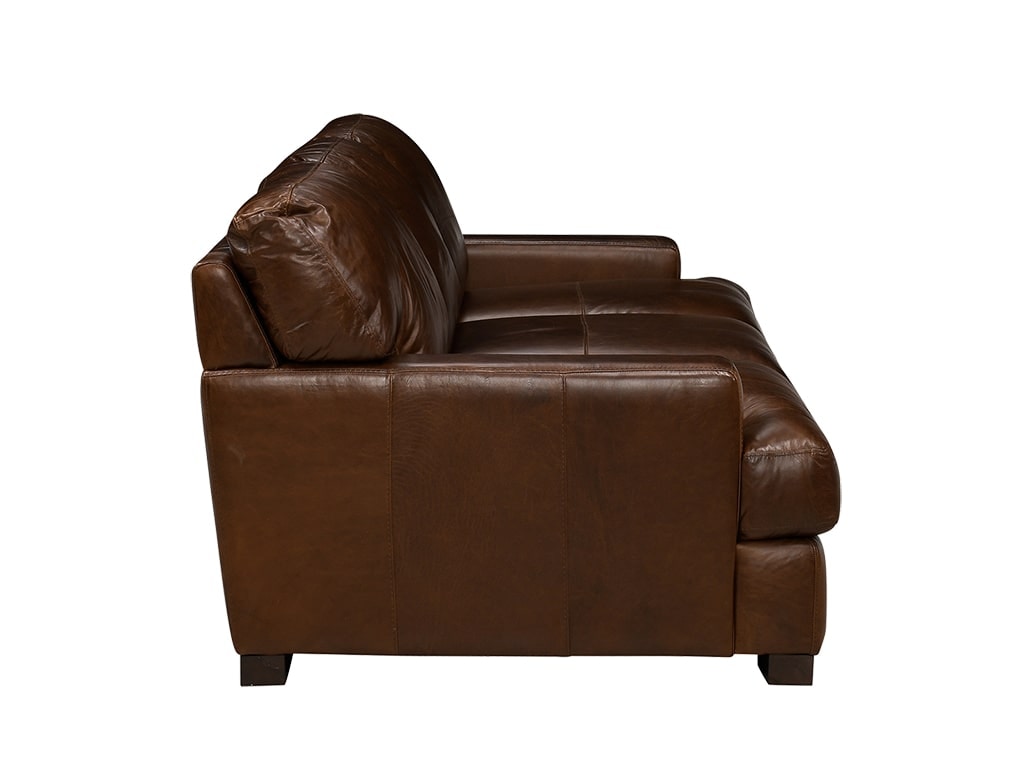 Soft Line America Dallas Chestnut Leather Sofa 747200323500