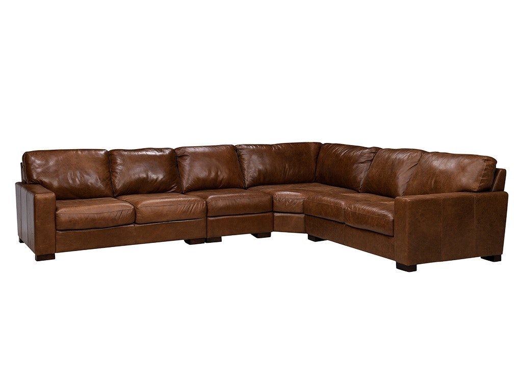 Softline leather outlet sectional