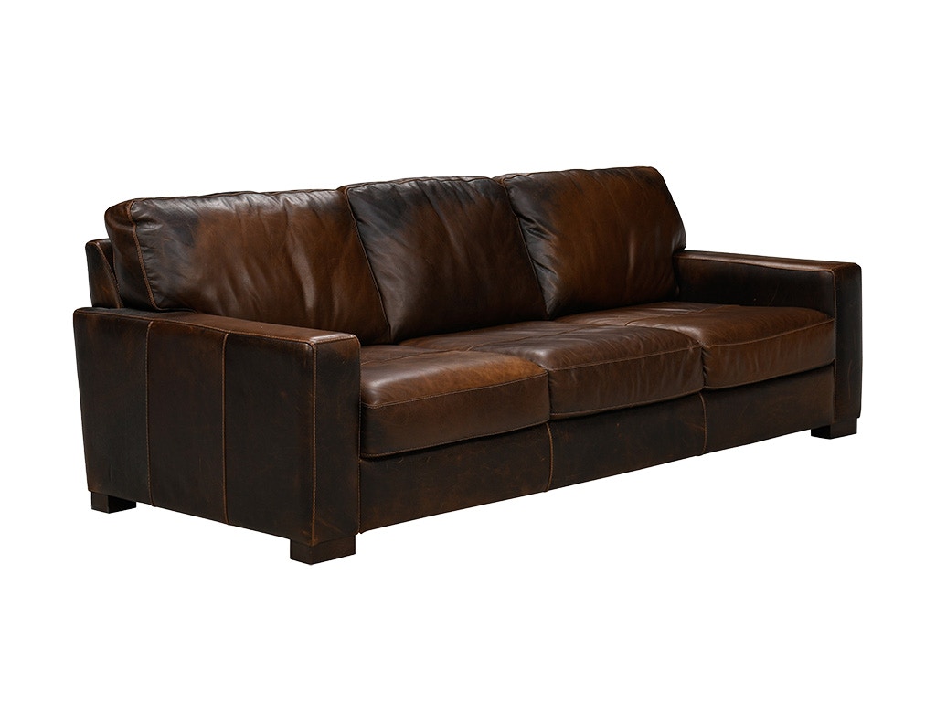 Soft Line Waco Brown Leather Sofa 7003003