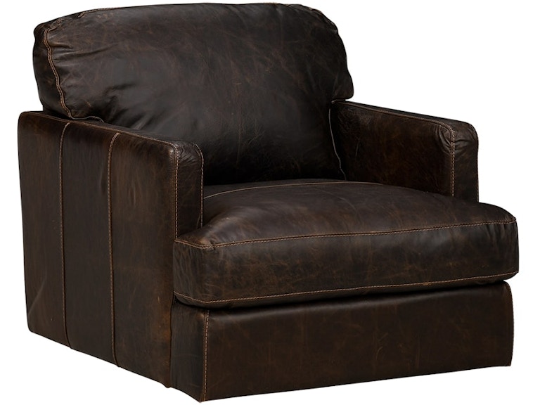 Soft Line America Waco Brown Swivel Leather Chair 7737 021 37600 208331103