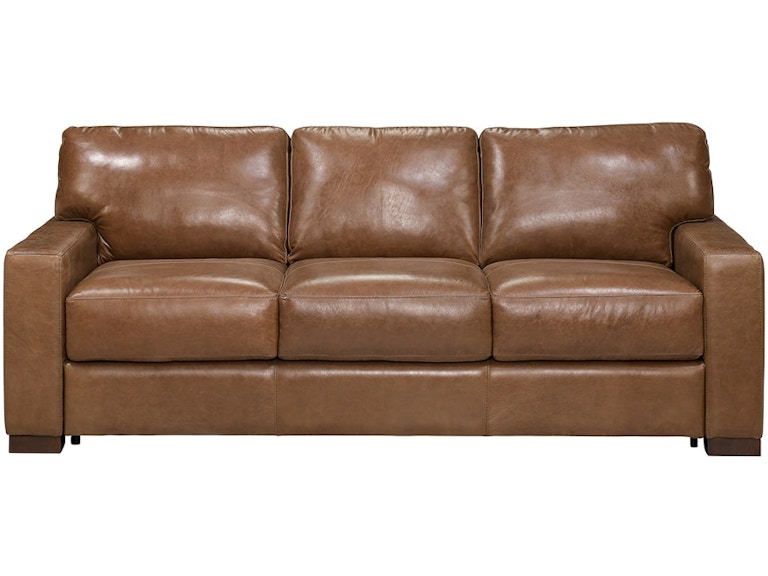 Soft Line America Splendor Chestnut 100% Leather Sleeper Sofa 207031179