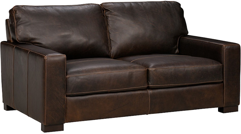 Soft Line America Waco Brown Leather Loveseat 7003-002 37600 964347315