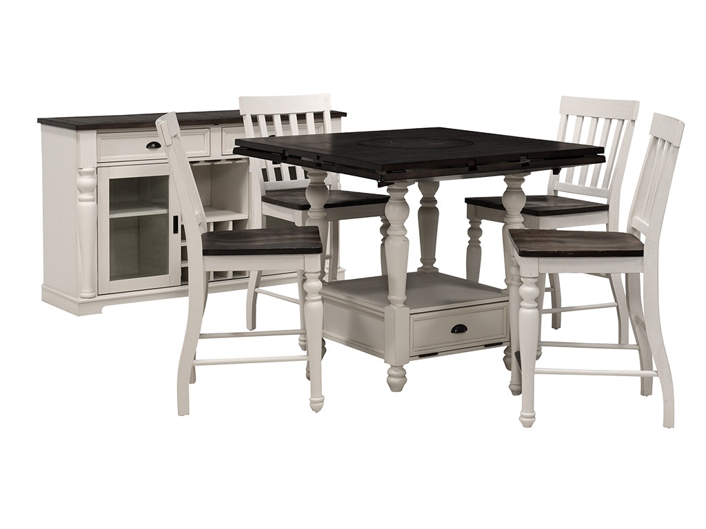 Joanna 5 Piece Drop Leaf Counter Height Dining Set from Steve Silver