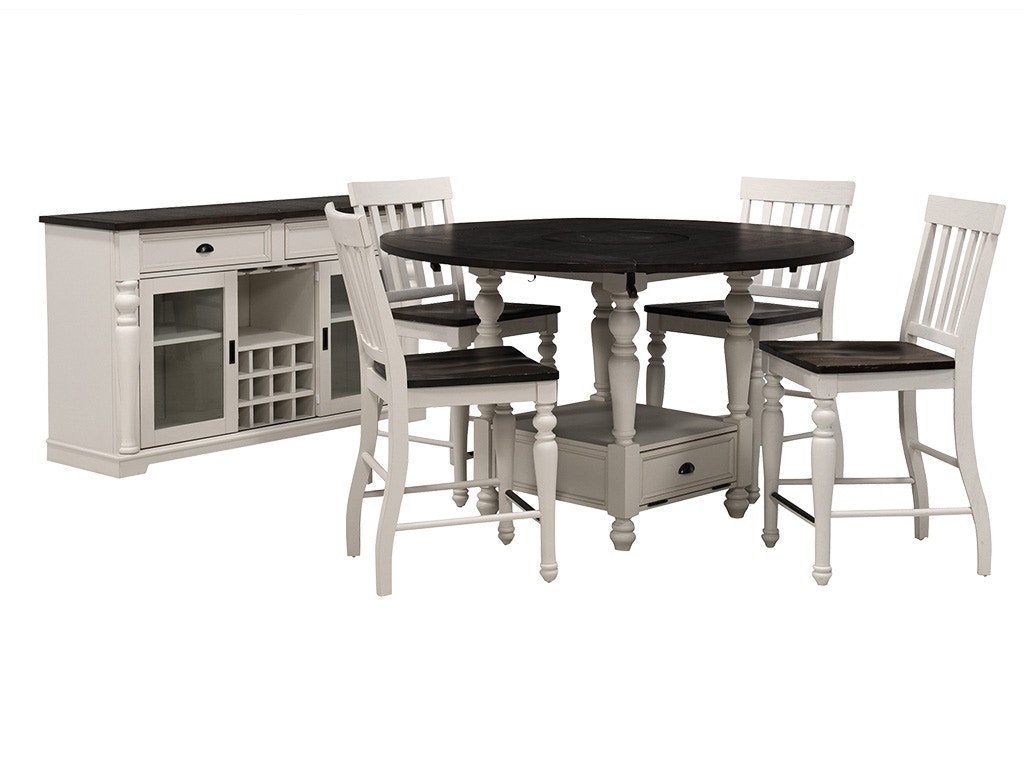 Joanna 5 Piece Drop Leaf Counter Height Dining Set from Steve Silver