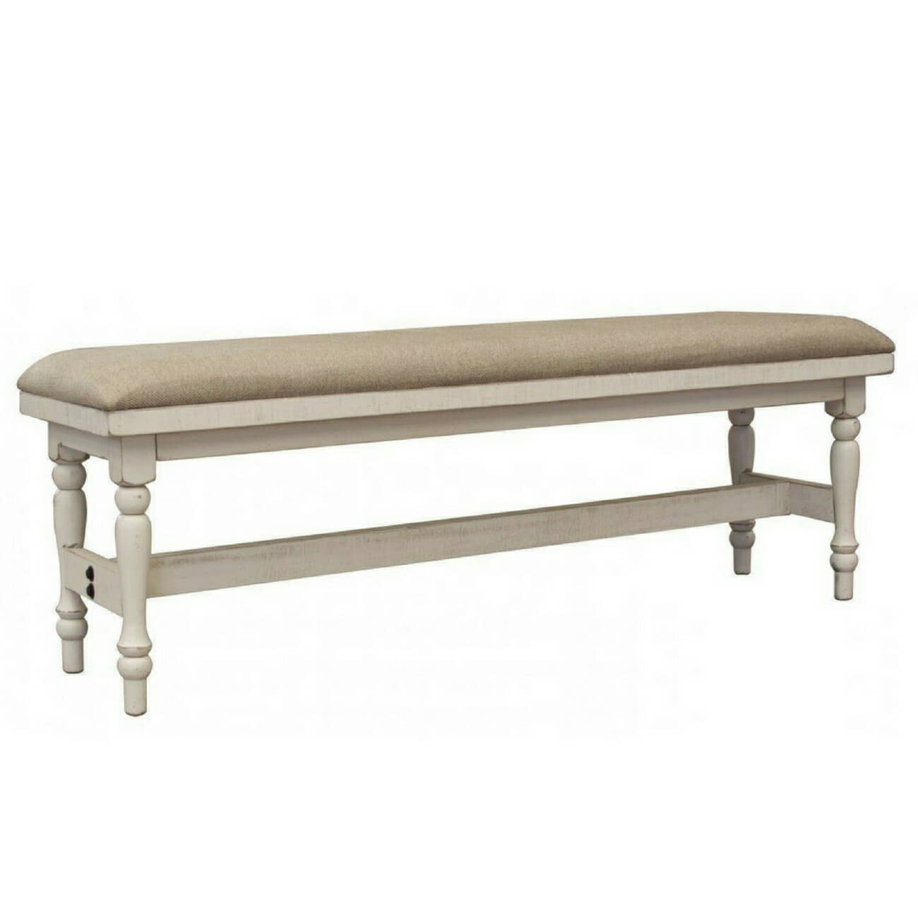 IFD Stone White 54" Dining Bench IFD4680BEN