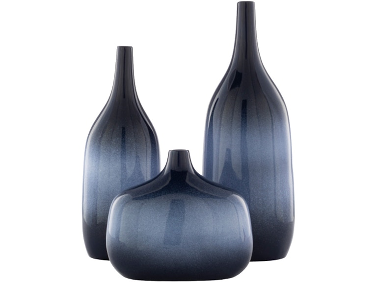 Surya Sparta Blue Ceramic Vase SPA-001 SPA-001