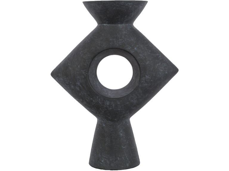 Surya Yagya Black Ceramic Vase YAG-008 YAG-008