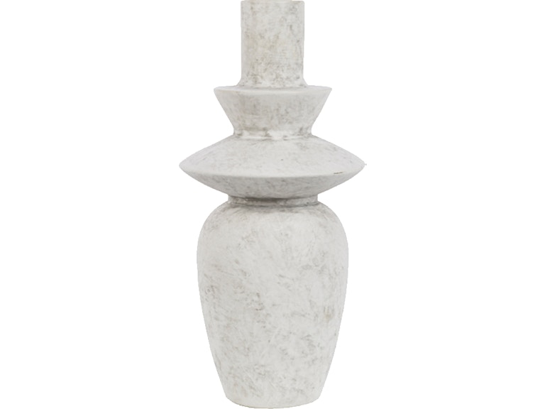 Surya Yagya White Ceramic Vase YAG-003 YAG-003