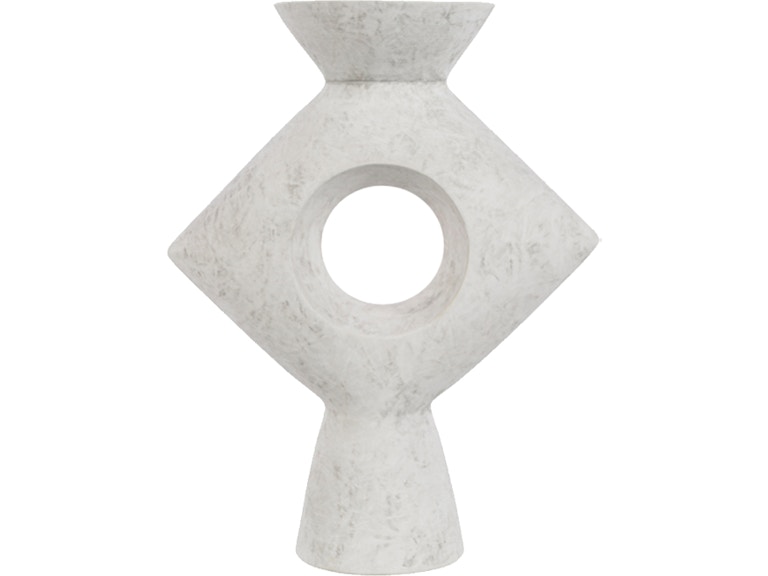 Surya Yagya White Ceramic Vase YAG-007 YAG-007
