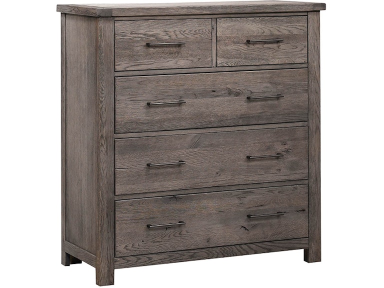 Vaughan-Bassett Furniture Company Dovetail Mystic Grey 5 Drawer Standing Dresser 751-004 663090204