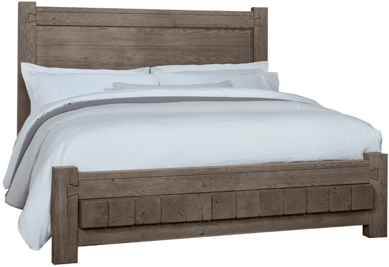 Vaughan-Bassett Furniture Company Dovetail Mystic Grey 6x6 King Poster Bed 751 888868283