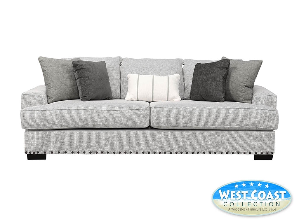 Delfina Tagus Pewter Sofa by West Coast Collection DLFSOF