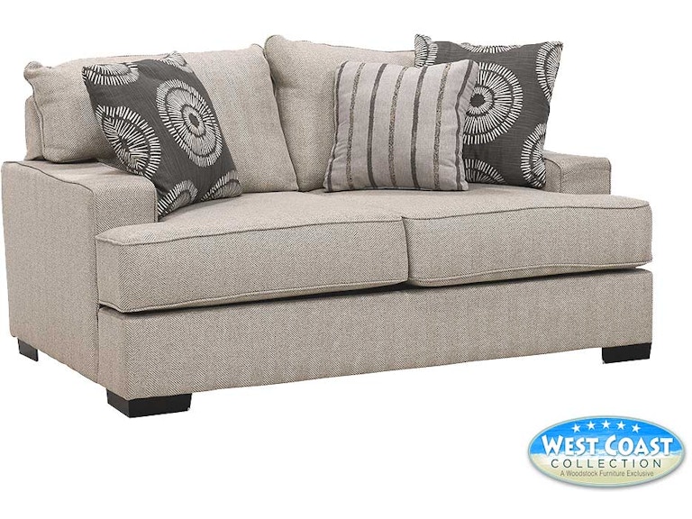 West Coast Collection Falcon Diesel Flax Loveseat MNDFALLOVDIEFLA