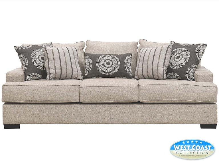 West Coast Collection Falcon Diesel Flax Queen Sleeper Sofa without mattress 157300289