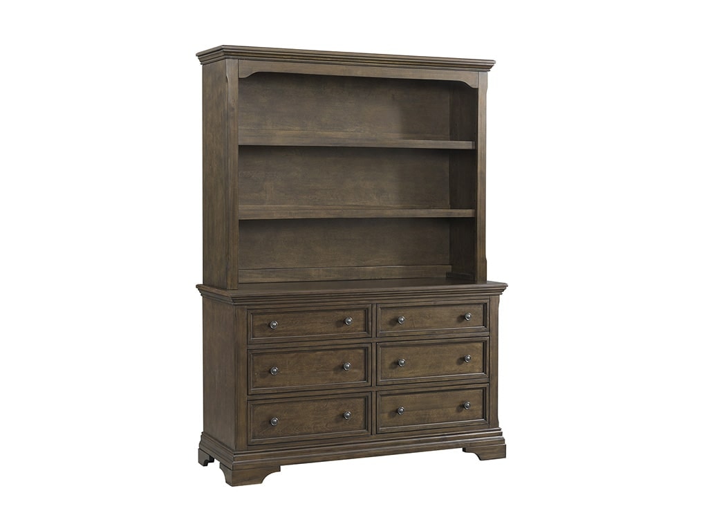 Westwood Design Olivia Rosewood Hutch Bookcase OLHU2203CBRSW