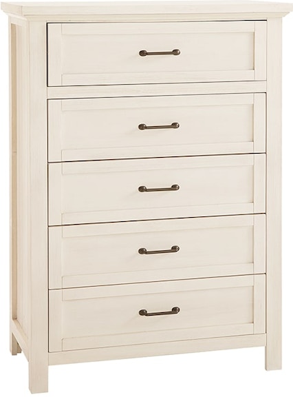 WESTWOOD DESIGN Westfield Brushed White 5 Drawer Chest 681728084