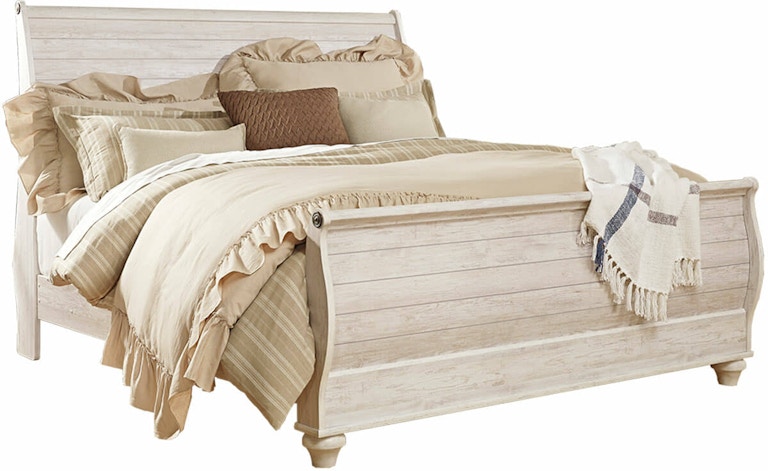 Signature Design by Ashley Willowton Sleigh Bed B267 B267SLEIGHBED