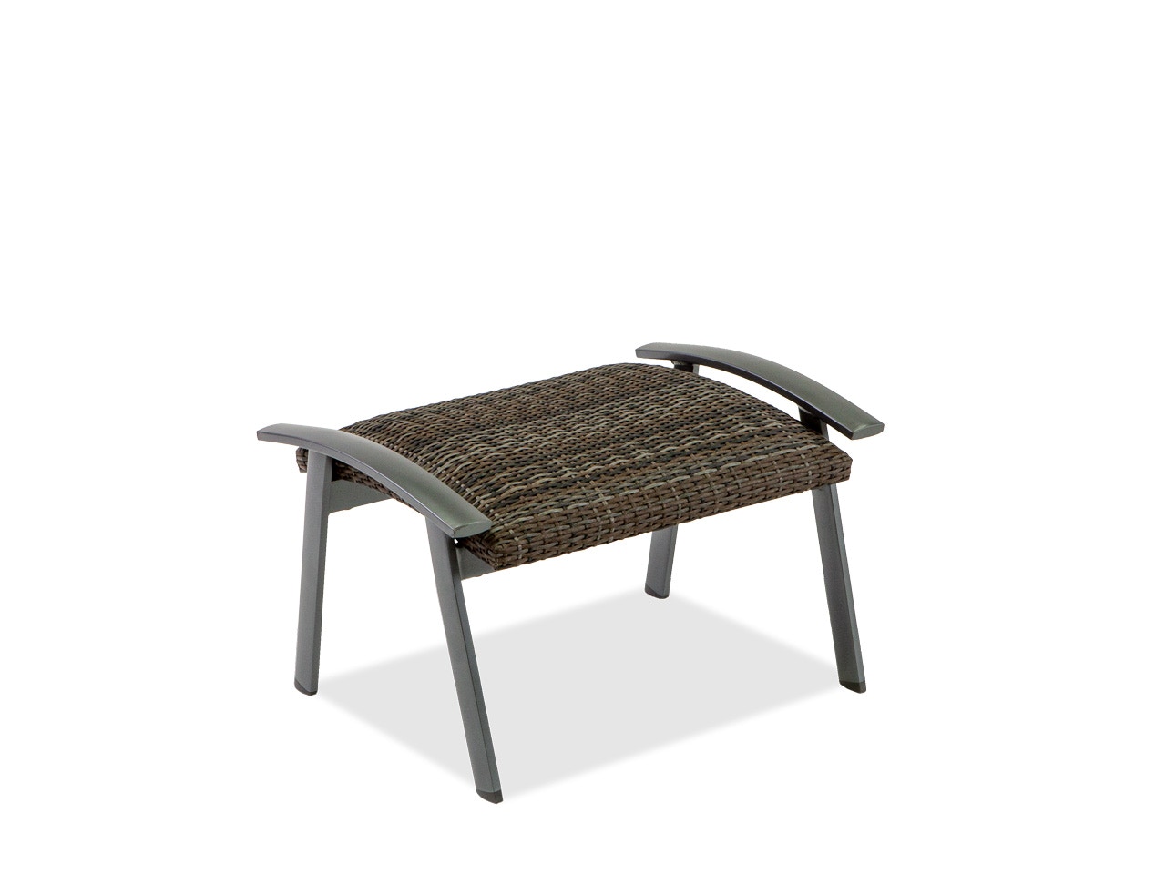 Outdoor Patio Ventura Pewter Aluminum And Outdoor Padded Wicker