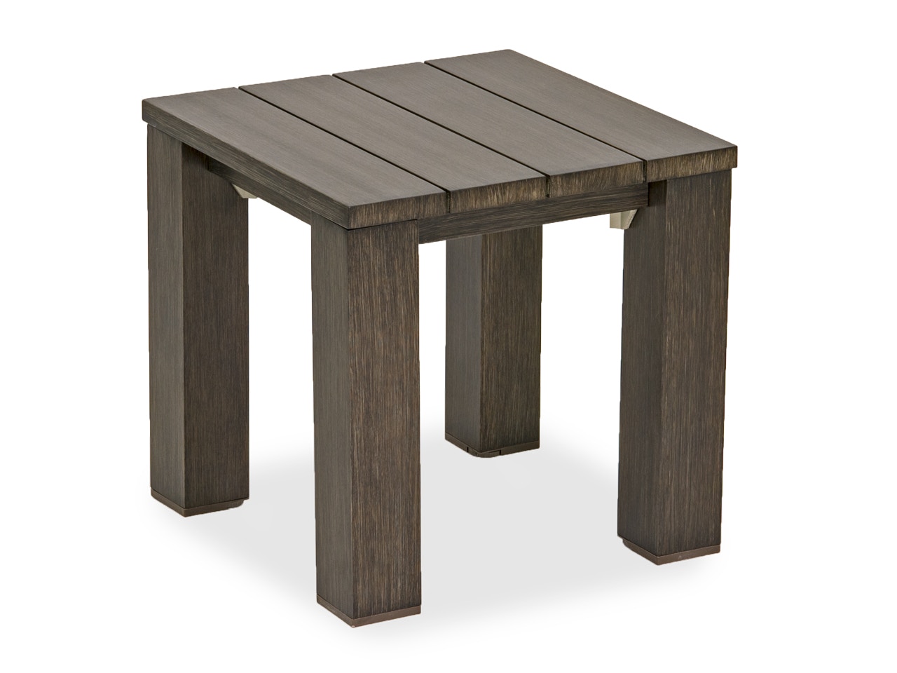 Outdoor Patio Palisades Weathered Teak Aluminum 22 X 22 In Slat