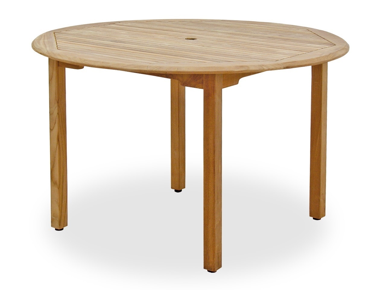 Outdoor Patio Camden Natural Oil Stain Solid Teak 48 In Dining