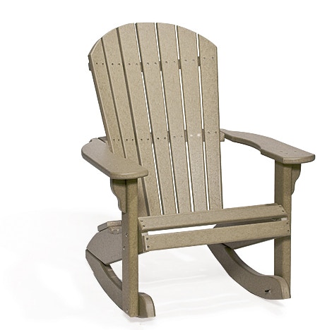 Leisure Lawn Outdoor Furniture Fanback Rocker 365 Woody's Furniture