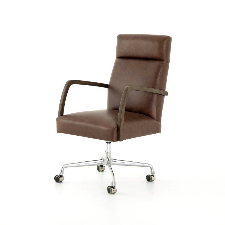 Four Hands Bryson Desk Chair Havana Brown Cabt 60 037 Seldens