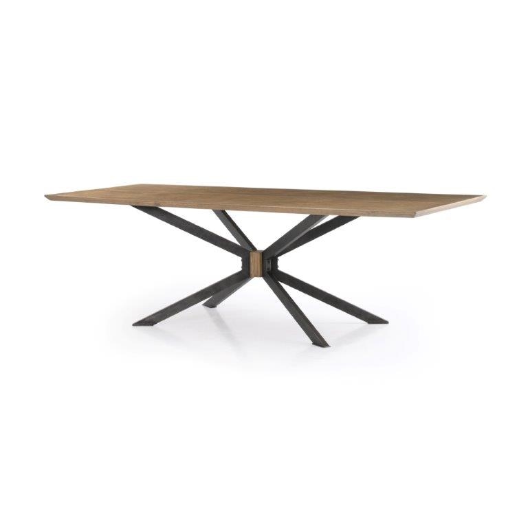 Four Hands 94inch Spider Dining Table Bright Brass Cimp 251 Seldens Designer Home Furnishings