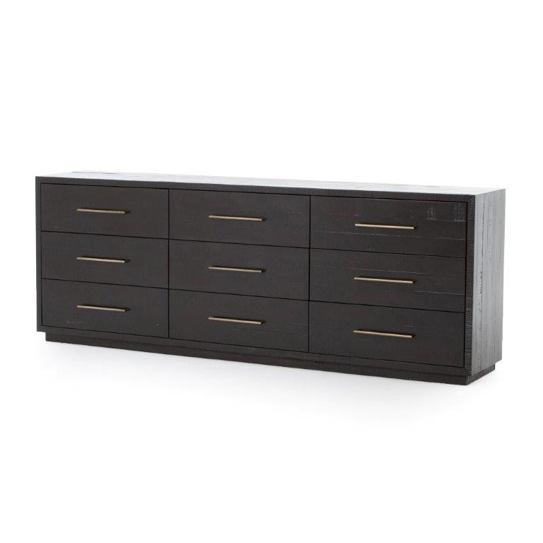 Four Hands Suki 9 Drawer Dresser Black Vhad F205 Seldens