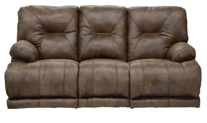 Triple reclining store sofa leather