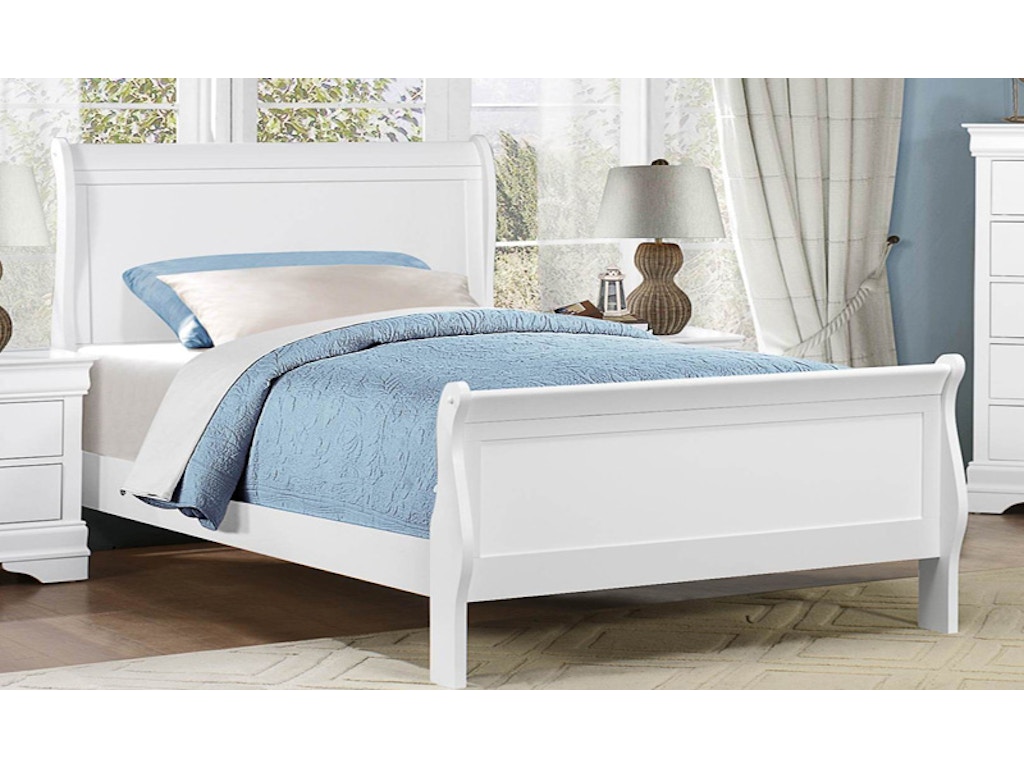 wallpapers Bed Twin homelegance bedroom vapor white twin bed 174838