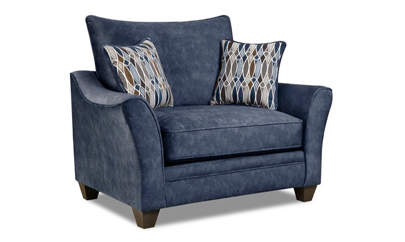 Navy chairs for online living room