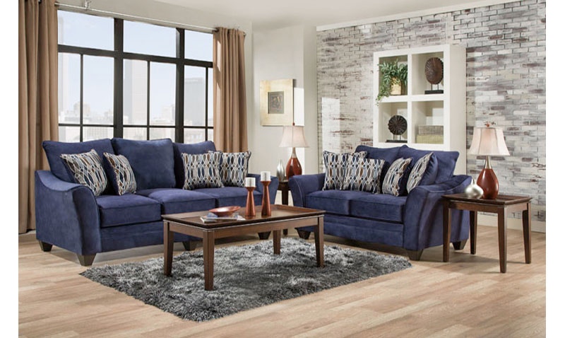 Navy discount sofa throw