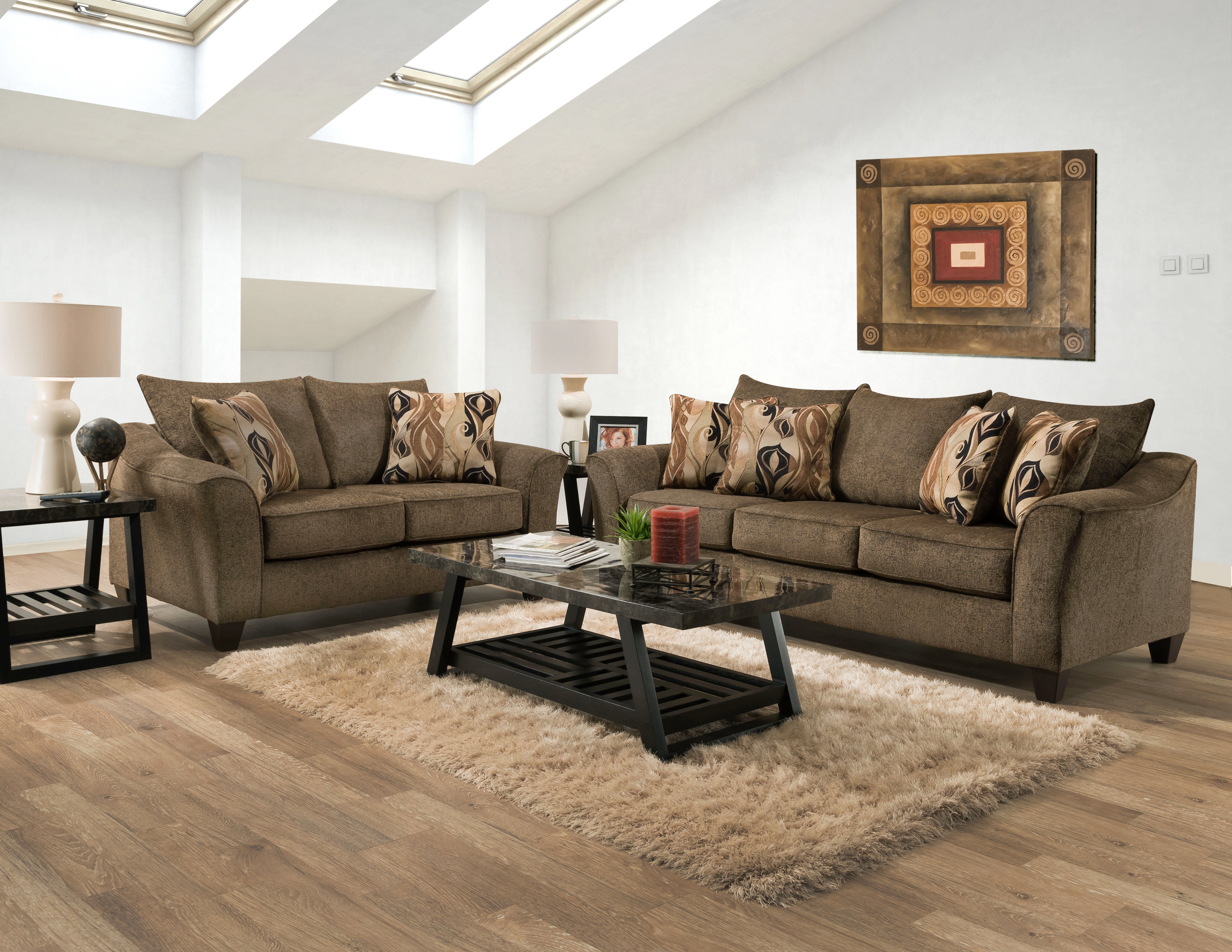 Affordable furniture living store room sets