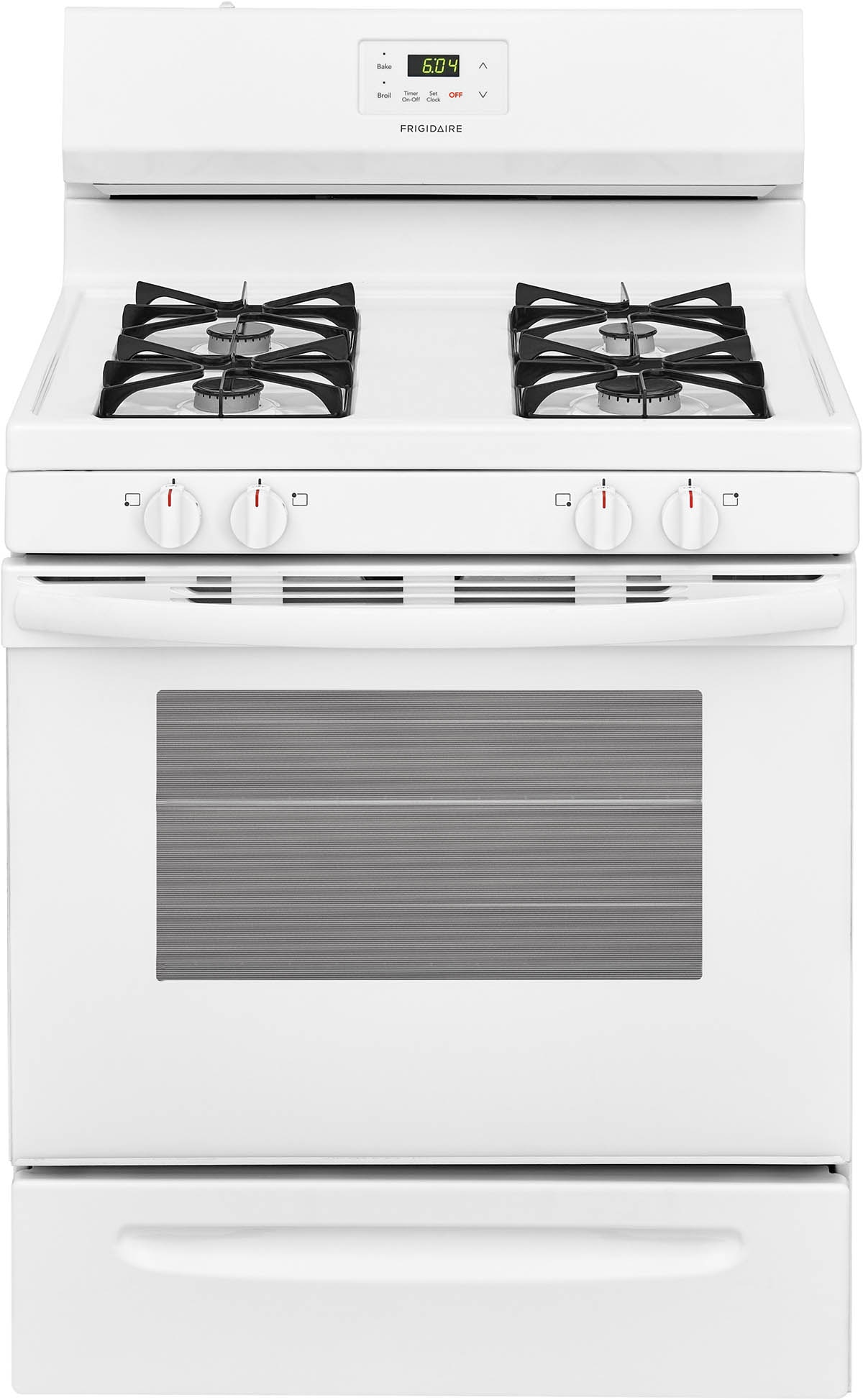 white oven and gas hob