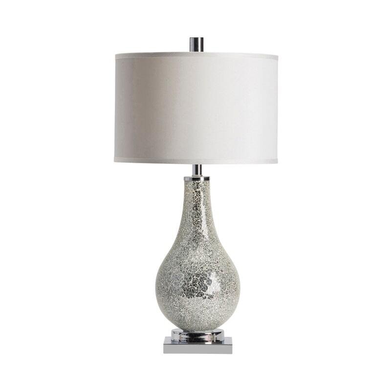 Crushed glass deals table lamp