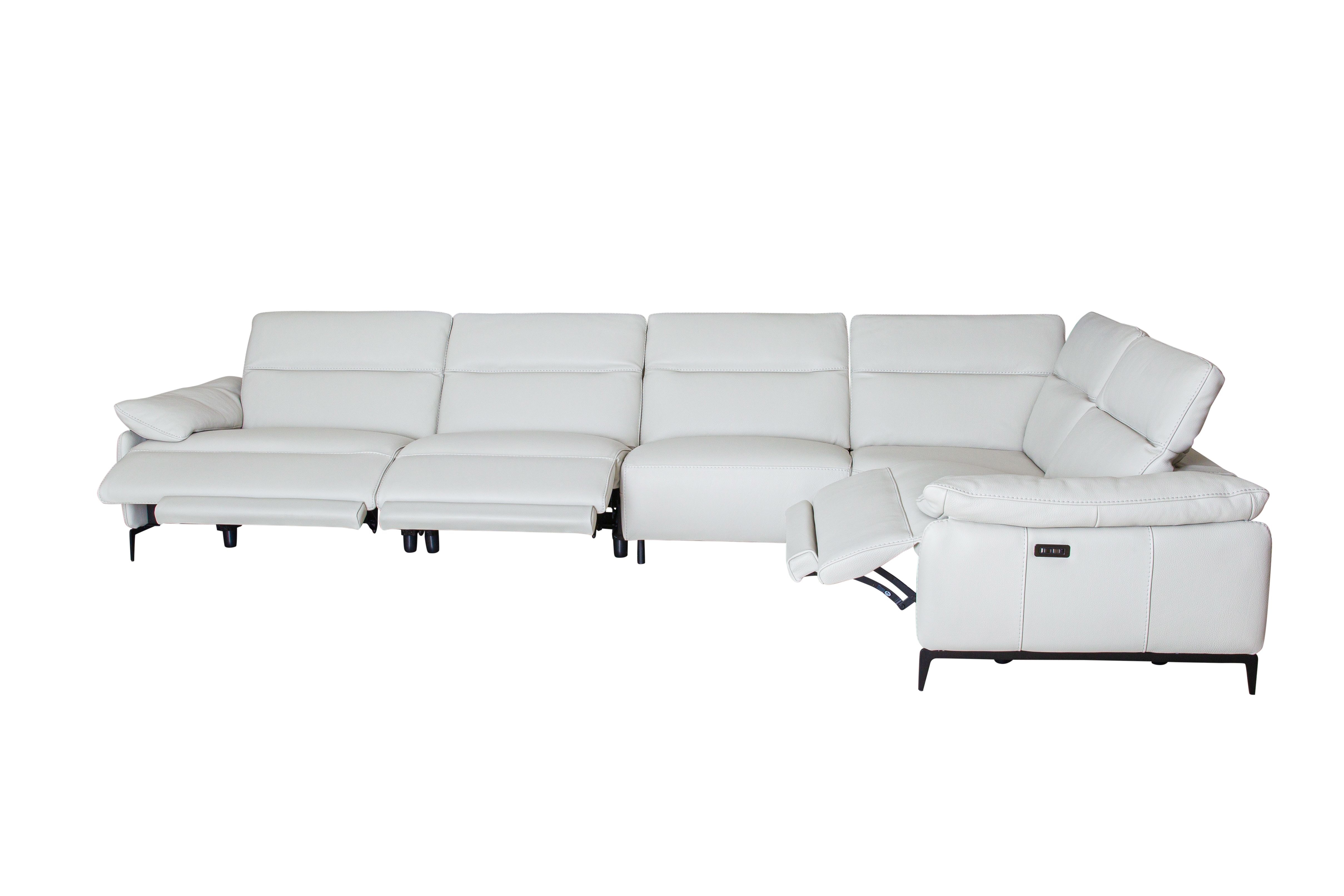 FLG Home Arezzo 5pc Sectional Florida Leather Gallery Fort