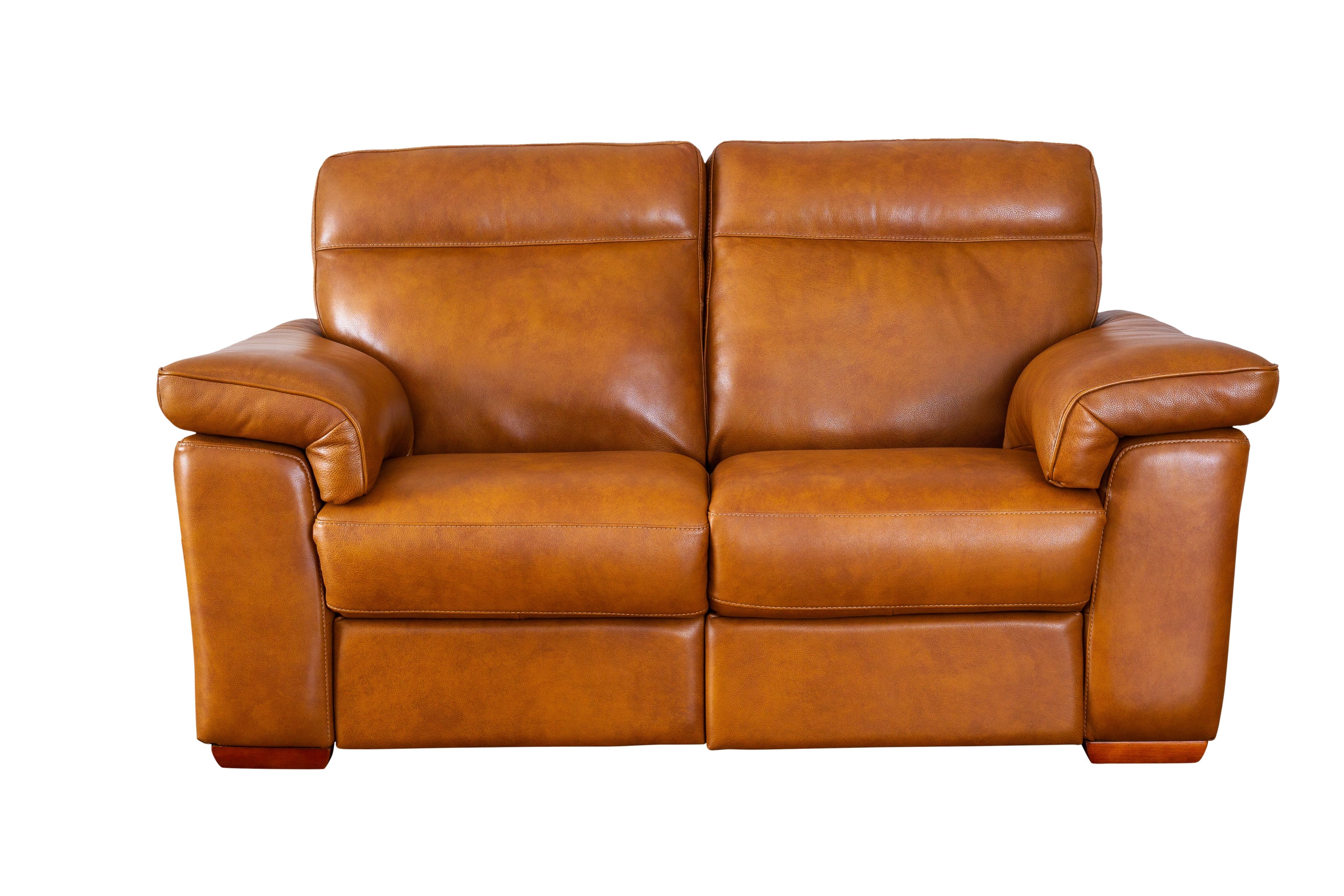 Natuzzi leather deals power reclining sofa