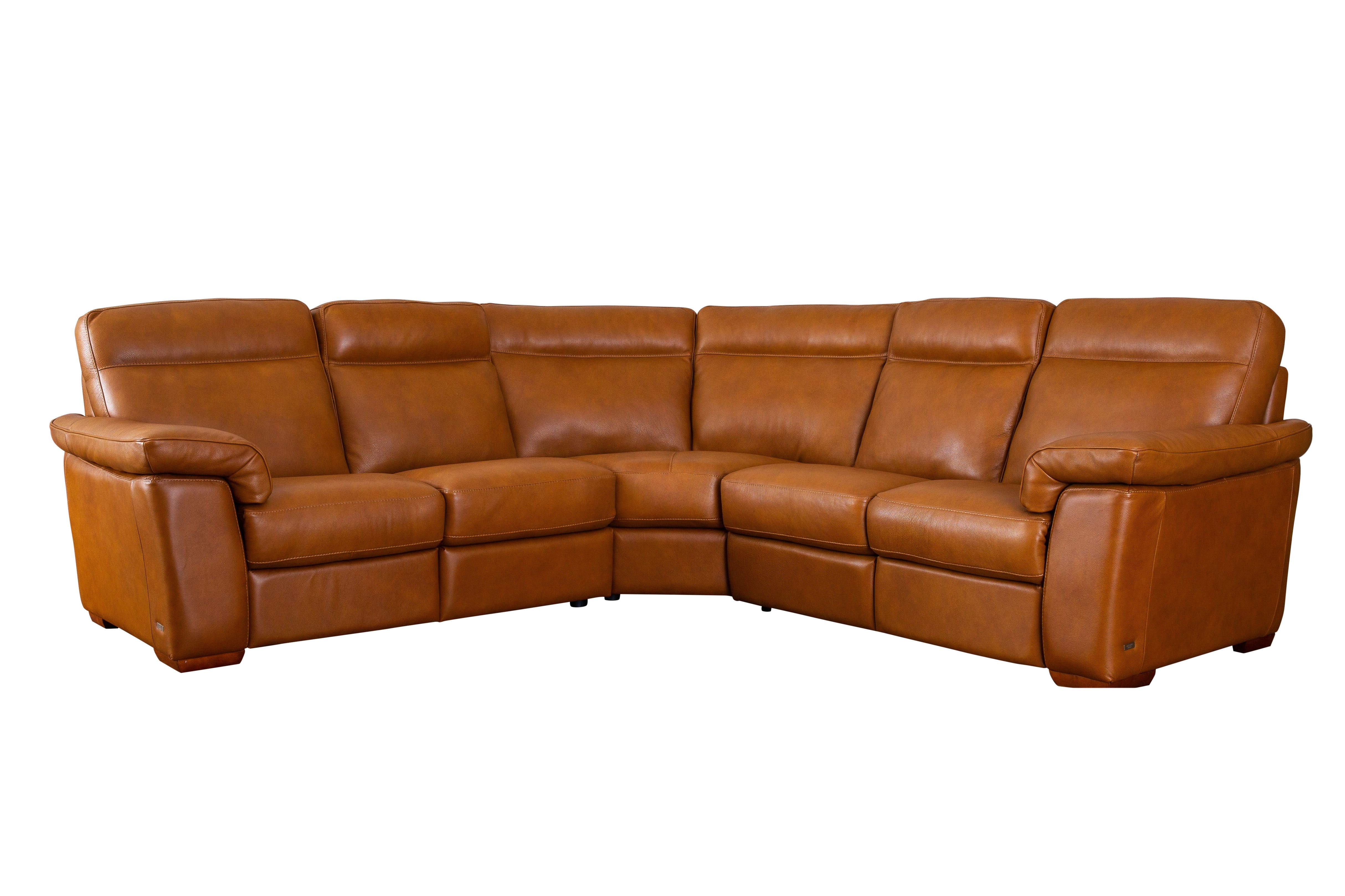 Natuzzi leather best sale reclining sectional