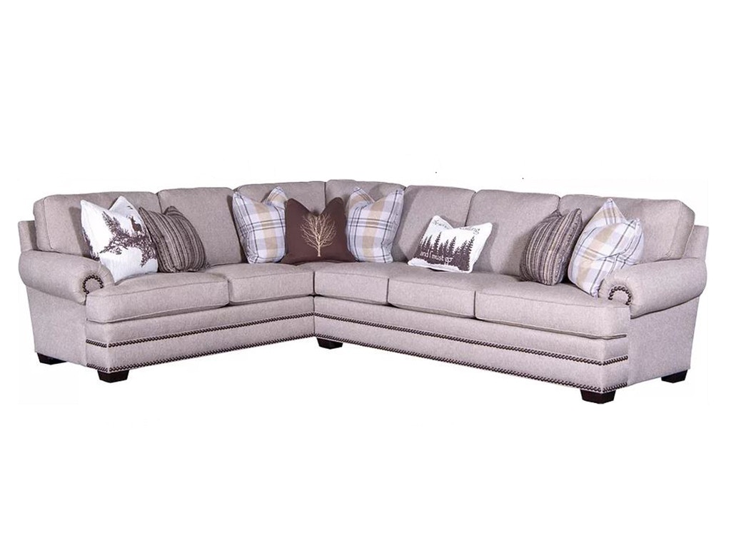 American Heritage by Mayo Mud Creek Fabric Sectional 1186F74