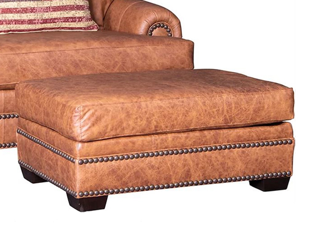 American Heritage by Mayo Mud Creek Leather Ottoman 1186L50