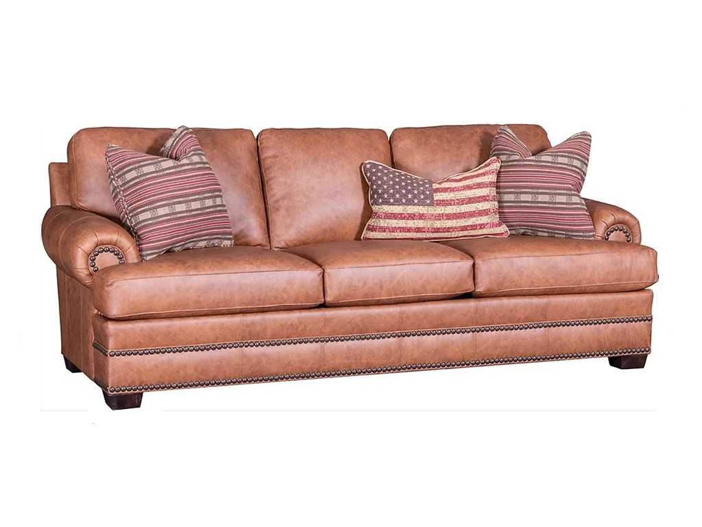 American Heritage by Mayo Mud Creek Leather Sofa 1186L10
