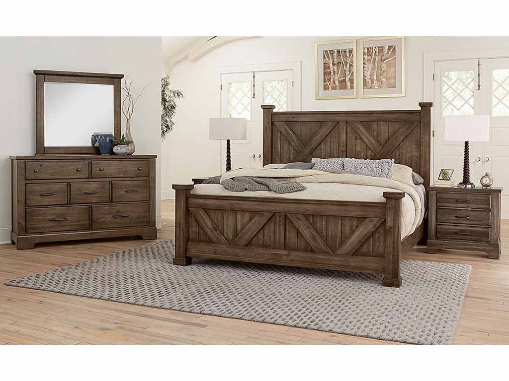 Vaughan-Bassett Furniture Company Solid Maple & Birch Bed 170-557 Bed