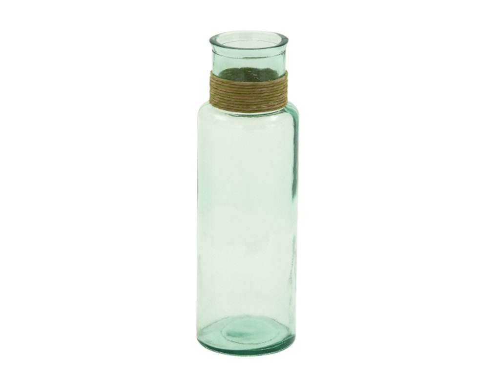 UMA Home Decor UMA Glass Vase with Raffia 18230