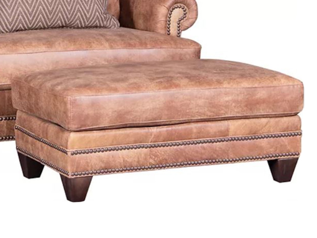 American Heritage by Mayo Up River Leather Ottoman 2286L50