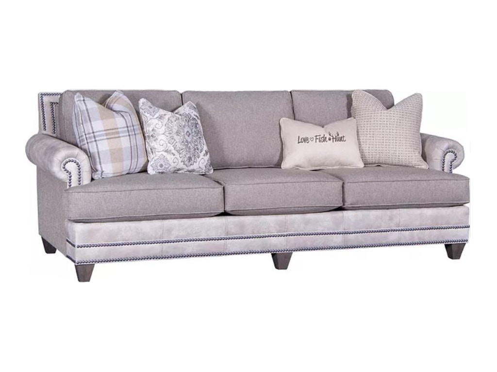 American Heritage by Mayo Up River Fabric/Leather Sofa 2286LF10